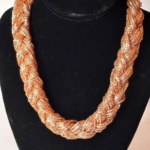 10" Charming Charlie Gold Multibeaded Necklace.